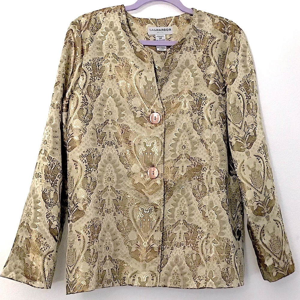 Sag Harbor 14P Gold Blazer